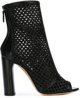 Casadei caged knit daytime boots 