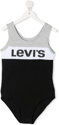 Levi's TEEN logo-print bodysuit