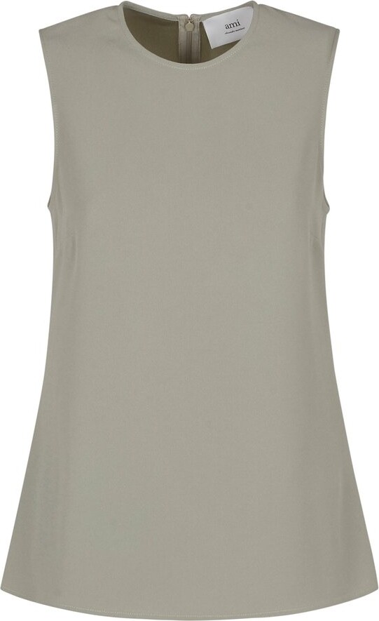 Ami Paris Sleeveless Zipped Top - ShopStyle