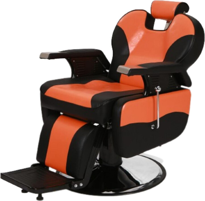 None Heavy Duty Reclining Barber Chair, 360° Swivel & Height Adjustable & Supports up to 440lbs