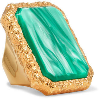 Balenciaga Gold-tone Resin Ring