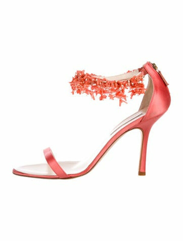 coral peep toe shoes