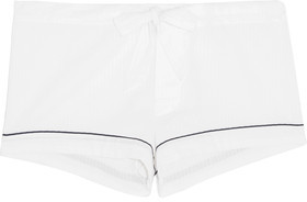 Bodas Seersucker Cotton Pajama Shorts