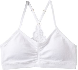 Maidenform Girls 7-16 Seamless Crop Bra With Lace T-Back