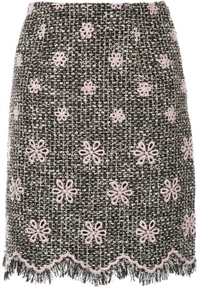 Giambattista Valli Floral Embroidered Skirt