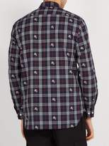 Thumbnail for your product : Burberry Edward Fil Coupe Checked Cotton Shirt - Mens - Blue Multi