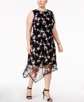 Thumbnail for your product : Alfani Plus Size Embroidered Fit & Flare Dress, Created for Macy's