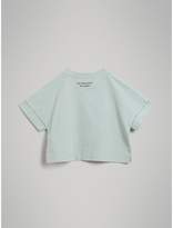 Thumbnail for your product : Burberry Smiley Face Print Cropped T-shirt
