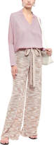Thumbnail for your product : Missoni Belted Crochet-knit Wool Wide-leg Pants