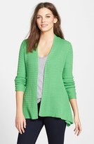 Thumbnail for your product : Chaus Texture Knit Handkerchief Hem Cardigan