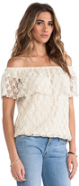 Thumbnail for your product : T-Bags LosAngeles Off The Shoulder Lace Top