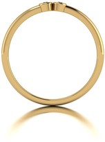 Thumbnail for your product : Moissanite Yellow Gold Lady Lyndsey Stacker Ring