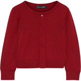 Thumbnail for your product : Oscar de la Renta Cropped Cashmere And Silk-blend Cardigan