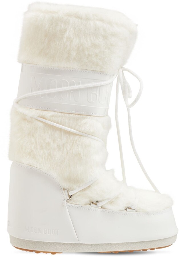 Moon Boot Icon Faux Fur Moon Boots - ShopStyle