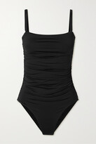 Thumbnail for your product : BONDI BORN Raya Ruched Swimsuit - Black