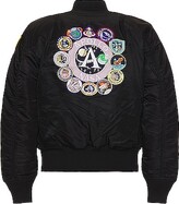 Thumbnail for your product : Alpha Industries Apollo MA-1 Bomber in Black