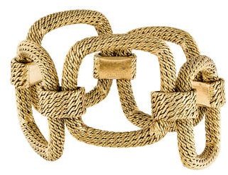 Cartier 18K Tiered Square Link Bracelet