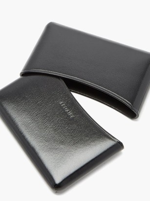 Lemaire Moulded Leather Cardholder - Black