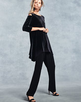 Thumbnail for your product : Caroline Rose Cold-Shoulder Velvet Tunic, Plus Size