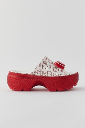 Crocs Hello Kitty Stomp Slide in Red - ShopStyle