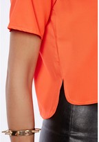 Thumbnail for your product : Missguided Fayha Side Split Shell Top Orange