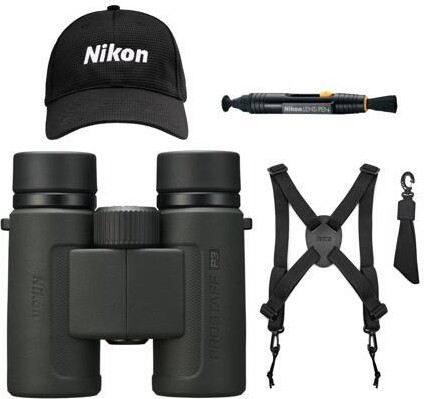 Nikon Inc Nikon Prostaff P3 10x30 Binoculars with Cleaning Kit, Strap and Hat