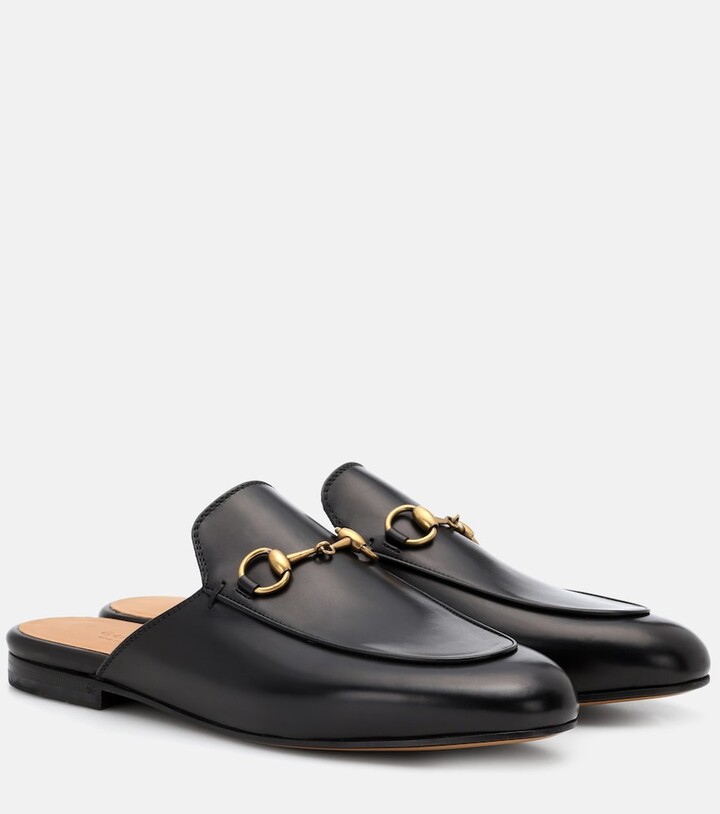 erfgoed Extra Stadium Gucci Princetown leather slippers - ShopStyle Mules