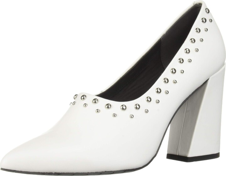 white 2 inch pumps