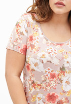 Thumbnail for your product : Forever 21 FOREVER 21+ Floral Crisscross-Back Top