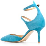 Thumbnail for your product : Francesco Russo Double Strap Pointed Toe Pumps