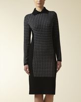 Thumbnail for your product : Jaeger Wool Houndstooth Sweater Dress