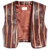 Thumbnail for your product : Simon Miller Striped Genuine Eelskin Vest
