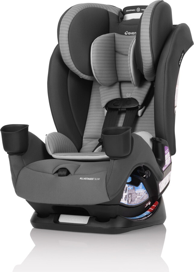 Evenflo All4Stages Slim 4-in-1 Convertible Car Seat (Baldwin Gray)