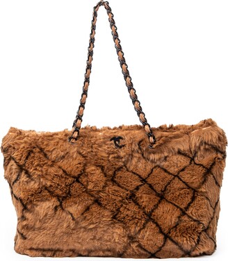 Chanel Large Fur Chain Tote - ShopStyle