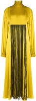 Thumbnail for your product : Roksanda Fringe Detail Front Silk Dress