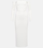 Thumbnail for your product : Alex Perry Exclusive to Mytheresa â" Bridal Tate stretch-crÃape midi dress