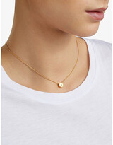 Thumbnail for your product : Monica Vinader Linear Solo 18ct yellow-gold vermeil and diamond necklace