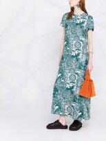 Thumbnail for your product : La DoubleJ Swing Ionic-print A-line long dress