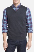Thumbnail for your product : Thomas Dean Merino Wool V-Neck Sweater Vest