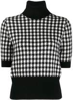 Thumbnail for your product : Dolce & Gabbana roll neck houndstooth sweater