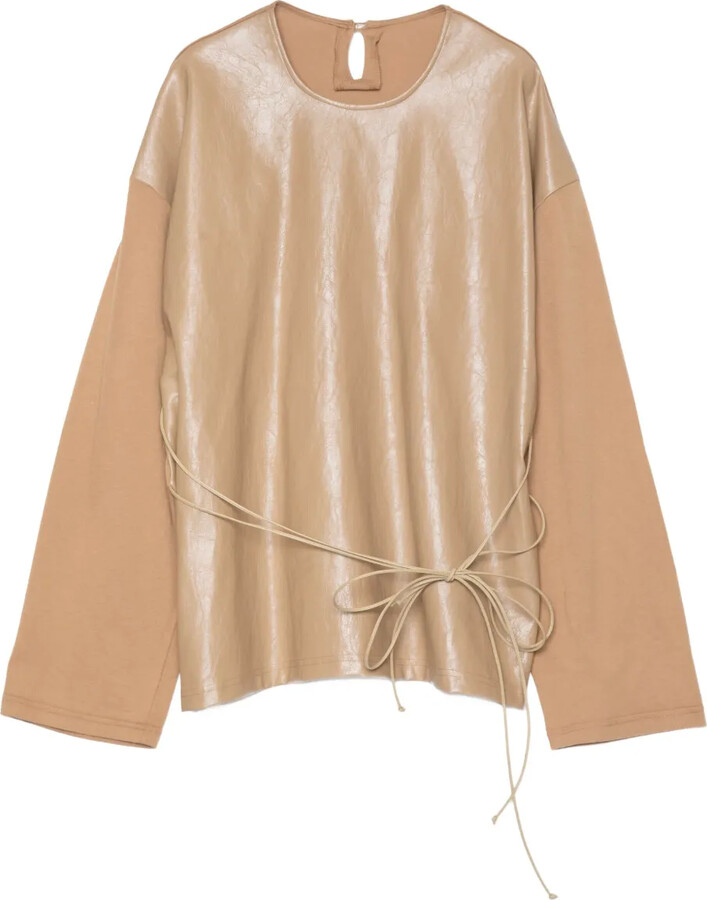 Muller of Yoshio Kubo Panelled Tie-Waist Top