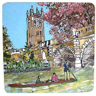 Emmeline Simpson Magdalen Bridge Oxford Coaster