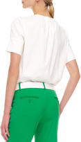 Thumbnail for your product : Michael Kors Pleat-Neck Poplin Front