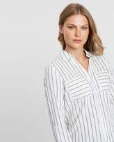 Thumbnail for your product : Dorothy Perkins Stripe Linen Shirt