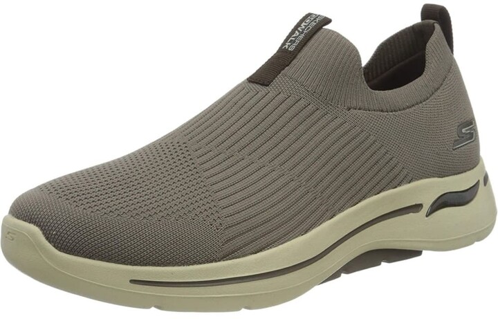 Skechers Mens GOwalk Arch Fit Iconic Sneakers (Taupe) - ShopStyle