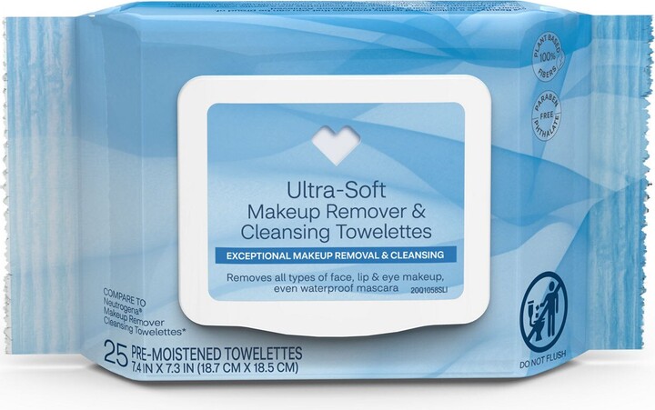 CVS Beauty Makeup Remover Towelettes, 25/Pack