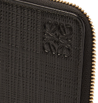 Loewe Zip-Around Embossed Leather Wallet