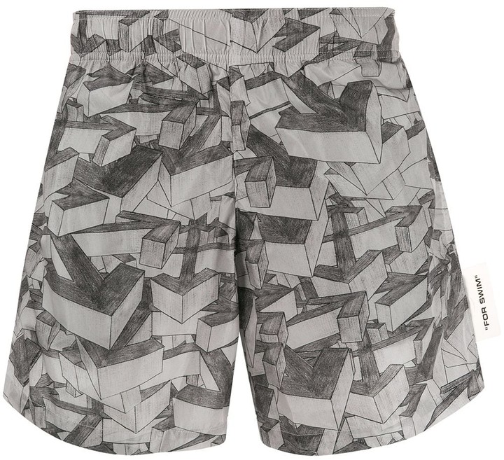 off white bathing suit mens