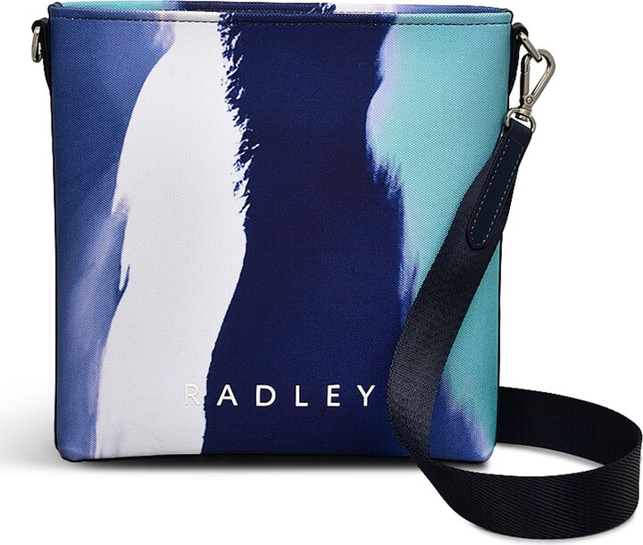 Radley Southwell Gardens Ink Stripe Small Zip C ossbody