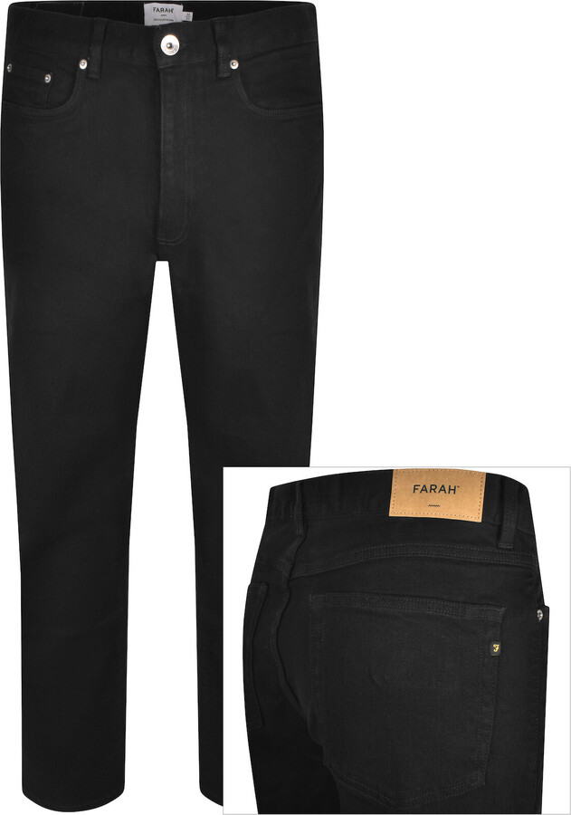 Farah Hawtin crop denim jean in black ShopStyle